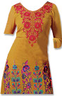 Mustered Georgette Suit - Indian Semi Party Dress