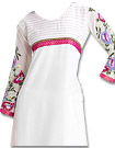 White Georgette Suit - Pakistani Casual Clothes