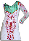 White Georgette Suit- Indian Dress
