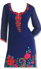 Blue Georgette Suit - Indian Semi Party Dress