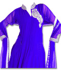 Royal Blue Chiffon  Suit - Indian Dress