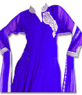 Royal Blue Chiffon  Suit 