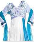 White Chiffon Suit- Indian Dress