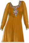 Mustered Georgette Suit - Indian Semi Party Dress