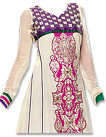 Off-white Georgette Suit - Indian Semi Party Dress