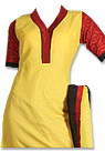 Yellow/Red Georgette Suit - Pakistani Casual Clothes