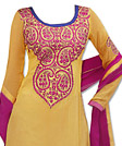 Yellow Georgette Suit- Indian Semi Party Dress