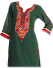 Teal/Red Georgette Suit  - Pakistani Casual Clothes