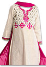 Pink/Off-white Georgette Suit - Pakistani Casual Dress