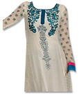 Off-White Georgette Suit - Indian Semi Party Dress