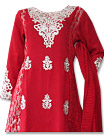 Red Chiffon Suit  - Indian Dress