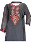 Grey/Brown Georgette Suit - Pakistani Casual Dress