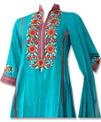 Turquoise Linen Suit- Pakistani Casual Dress