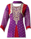 Dark Purple Chiffon Suit - Indian Dress