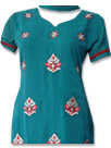 Sea Green/Brown Georgette Suit- Pakistani Casual Dress