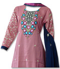 Tea Pink Georgette Suit  - Indian Semi Party Dress