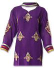 Dark Purple Georgette Suit - Indian Semi Party Dress