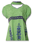 Parrot Green/Purple Georgette- Indian Semi Party Dress