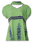 Parrot Green/Purple Georgette- Indian Dress