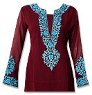 Maroon Georgette Kurti