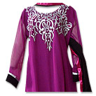 Magenta Chiffon Suit - Indian Semi Party Dress