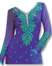 Indigo Georgette Suit- Indian Semi Party Dress