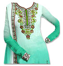 Sea Green Georgette Suit- Indian Semi Party Dress