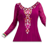 Magenta Georgette Suit- Indian Semi Party Dress