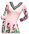 Off-white/Purple Georgette Suit- Indian Dress