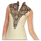 White Chiffon Suit- Indian Semi Party Dress