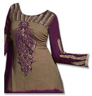 Beige/Indigo Chiffon Suit- Indian Dress