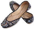 Ladies Khussa- Black- Pakistani Khussa Shoes