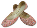 Ladies khussa- Peach   - Khussa Shoes for Women