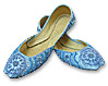 Ladies khussa- Sky Blue- Pakistani Khussa Shoes