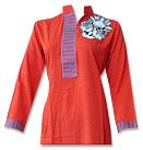 Red/Black Linen Suit- Pakistani Casual Dress