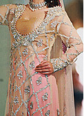 Pink Crinkle Chiffon Suit- Pakistani Wedding Dress