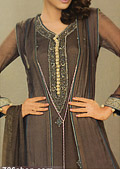 Dark Brown Chiffon Suit