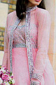 Baby Pink Chiffon Suit- Pakistani Formal Designer Dress