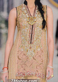 Peach Chiffon Suit- Pakistani Formal Designer Dress