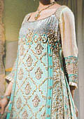 Sea Green Chiffon Suit- Pakistani Party Wear Dress