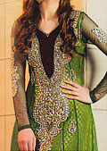 Green Chiffon Suit- Pakistani Party Wear Dress