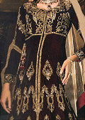 Dark Brown/Beige Chiffon Suit- Pakistani Wedding Dress