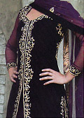 Indigo Velvet Suit- Pakistani Wedding Dress