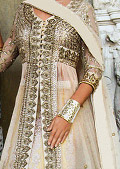 Off-white Chiffon Suit- Pakistani Party Wear Dress