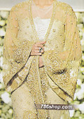 Golden Chiffon Suit- Pakistani Party Wear Dress