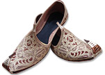 Gents Khussa- Light Golden- Khussa Shoes for Men