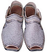 Gents Chappal- Silver- Khussa Shoes for Men