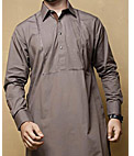 Brown Men Shalwar Kameez Suit