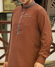 Golden Brown Men Shalwar Kameez