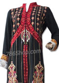 Threads and Motifs Black Chiffon Suit- Pakistani Chiffon Dress